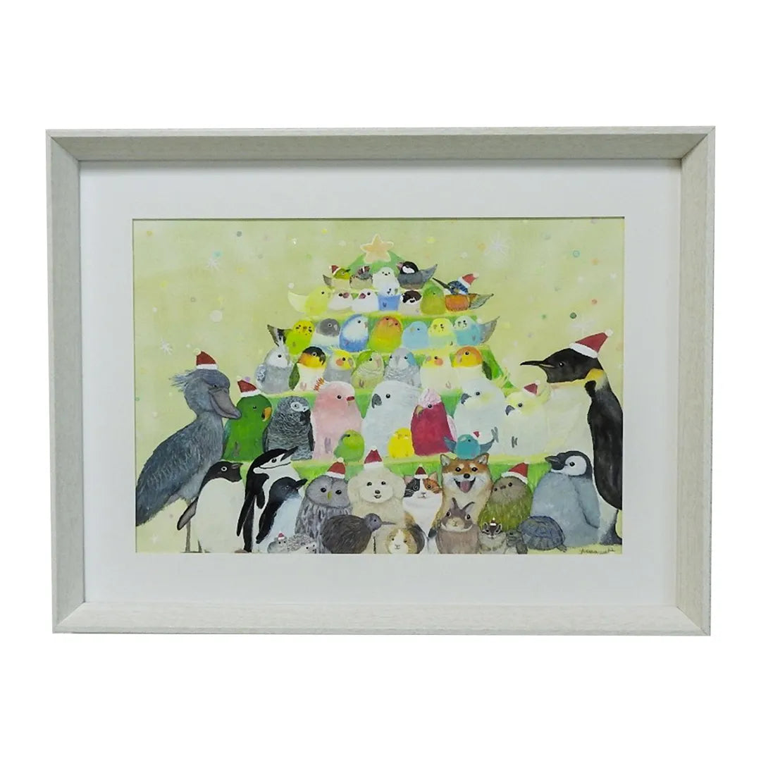 小鳥たちと動物たちのクリスマスツリー